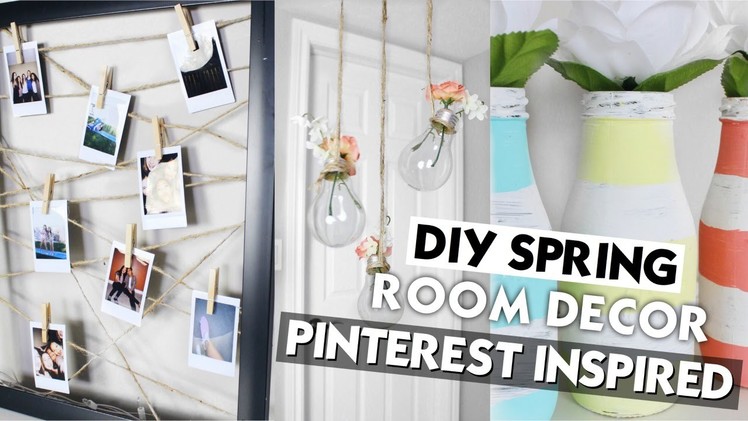 DIY Spring Room Decor. Pinterest Inspired