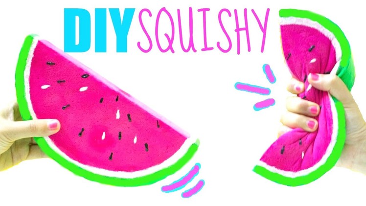 DIY WATERMELON SQUISHY | How to make a squishy | EASY DIY Toys for Kids