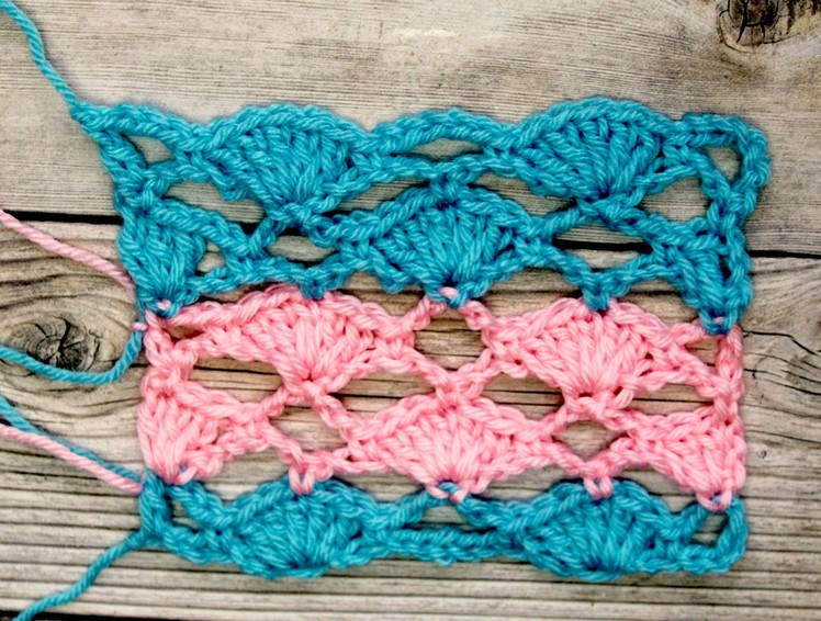 Easy to Crochet Motif for baby blankets, spring shawls etc