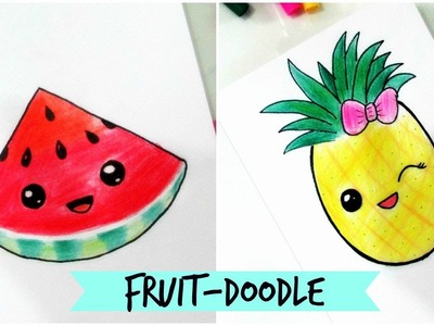 How to draw-Cute Fruit Doodle (Part-2)