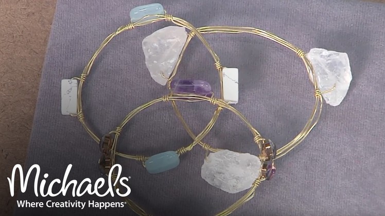 How to Make a Beaded Wire Bangle | Jewelry & Accessory Ideas | Michaels