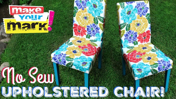 How to: No Sew Upholstered Chair