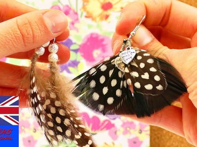 MAKING YOUR OWN FEATHER EARRINGS! DIY jewellery in Ethic style!