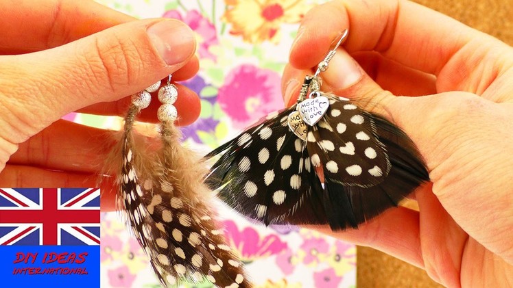 MAKING YOUR OWN FEATHER EARRINGS! DIY jewellery in Ethic style!