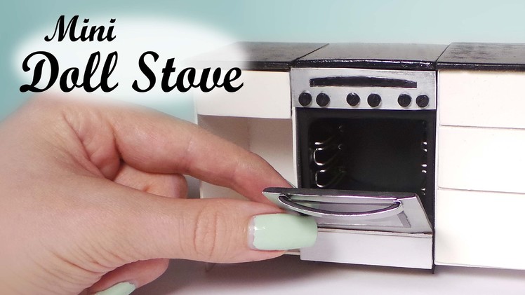 Miniature Oven.Stove Tutorial - Dollhouse Stove