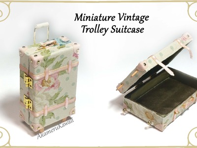 Miniature Vintage Suitcase - Tutorial