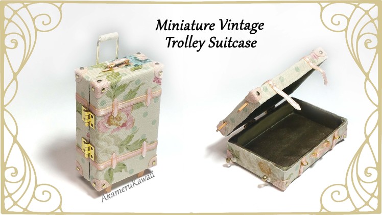 Miniature Vintage Suitcase - Tutorial