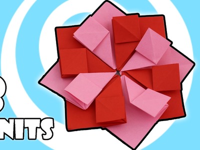 Modular Origami Tea Bag Flower Instructions (8 units)