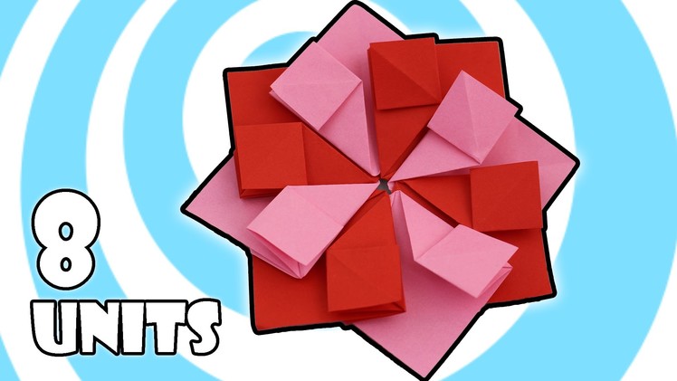 Modular Origami Tea Bag Flower Instructions (8 units)