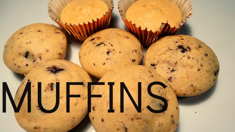 Muffins faciles con chispas de chocolate