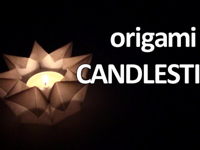 Origami Candle - Yakomoga Origami tutorial