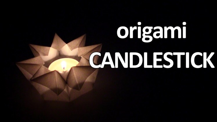 Origami Candle - Yakomoga Origami tutorial
