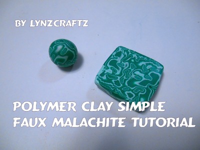 Polymer Clay Faux Malachite tutorial