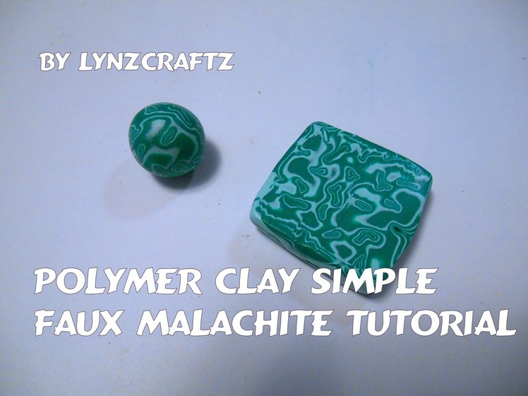 Polymer Clay Faux Malachite tutorial