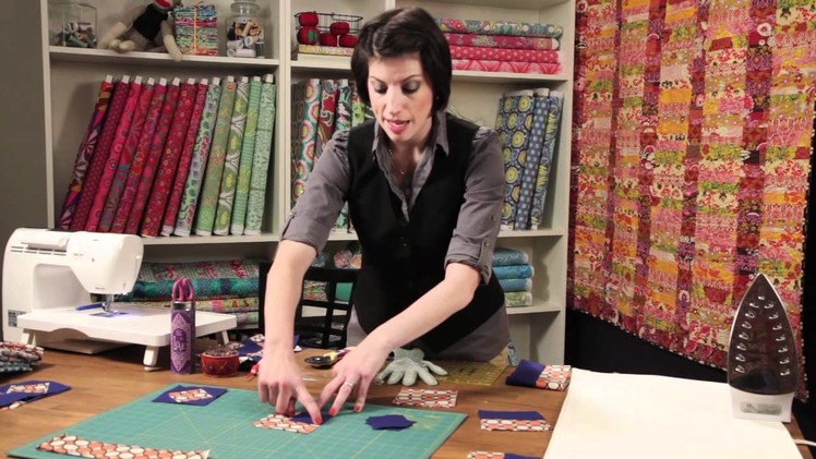 Quilty:How to Make a Rolling Stone Quilt Block
