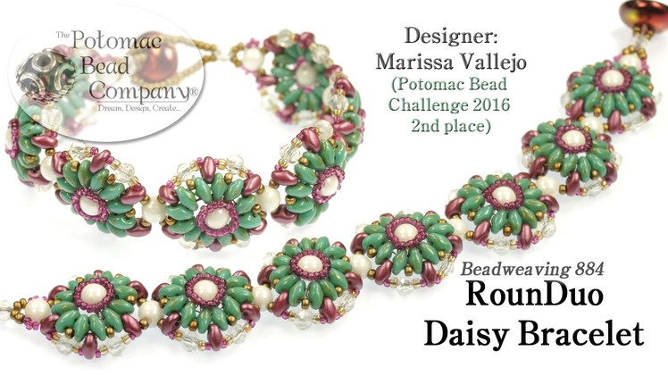 RounDuo Daisy Bracelet Design Tutorials (2nd Place PBC Challenge 2016)