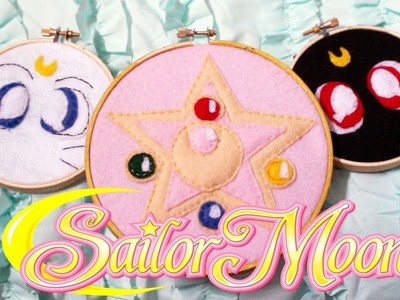 Sailor Moon Embroidery Hoops