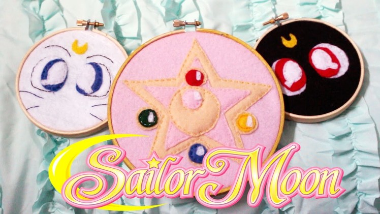 Sailor Moon Embroidery Hoops