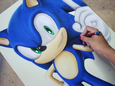 Speed Drawing: Sonic The Hedgehog | Diana Díaz