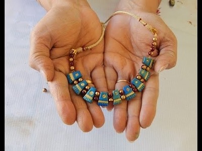 Terracotta jewellery tribe neclace - Do It Yourself