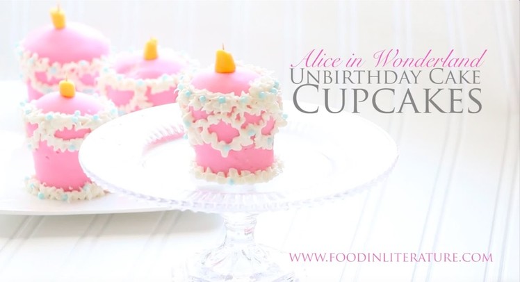 Alice in Wonderland Unbirthday Cake Cupcakes | Food in Literature