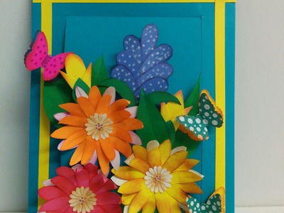 Art and Craft: How to make Hidden Message Pop Up Slider Card. Mother's day card