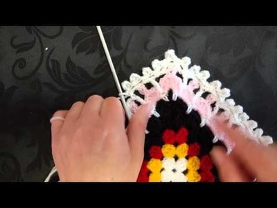 B5 How to crochet your Victorian Granny Square border round 5