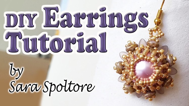 BeadsFriends: beading tutorial - DIY earrings for beginners - How to make earrings