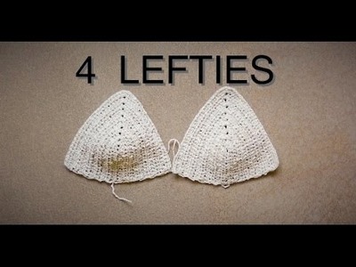 Crochet BRALETTE - PART 1 (Front) - (4 Lefties)