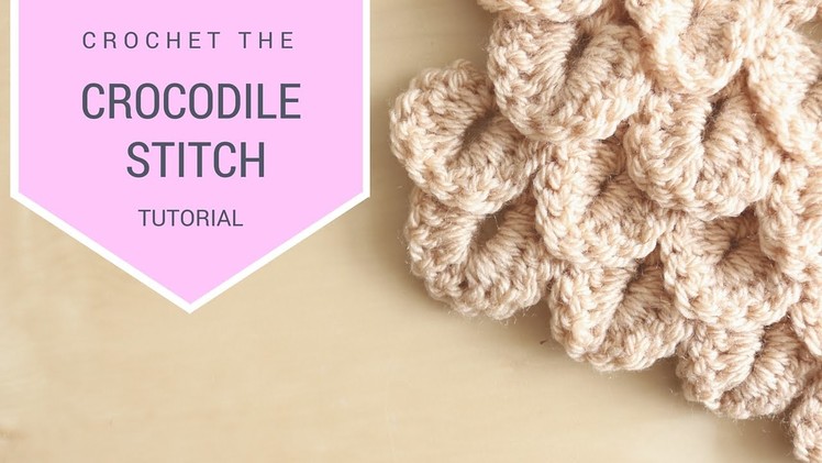 CROCHET: How to crochet the Crocodile Stitch | Bella Coco