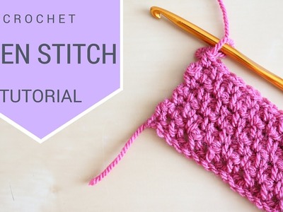 CROCHET: Linen (Moss) Stitch tutorial | Bella Coco