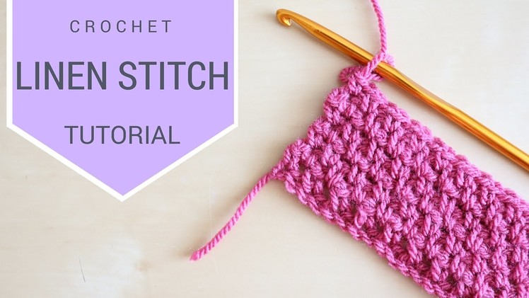 CROCHET: Linen (Moss) Stitch tutorial | Bella Coco