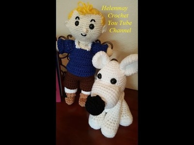 Crochet Quick Easy Beginner Little White Amigurumi Dog for Doll DIY Tutorial