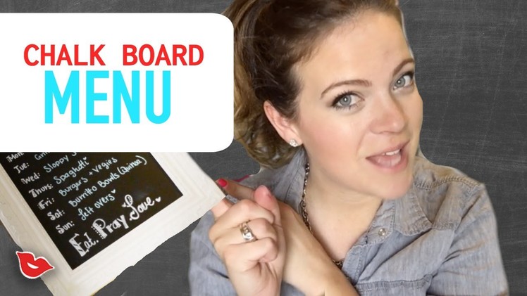 DIY Chalk Menu Board! | Tay from Millennial Moms
