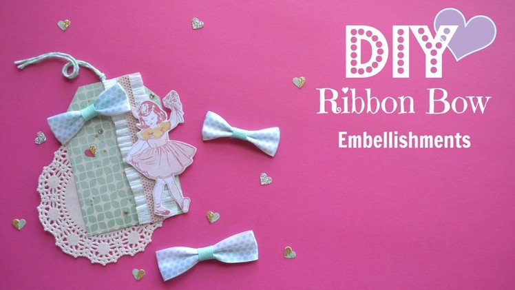 DIY Easy Ribbon Bow Embellishments - Build Your Stash #8