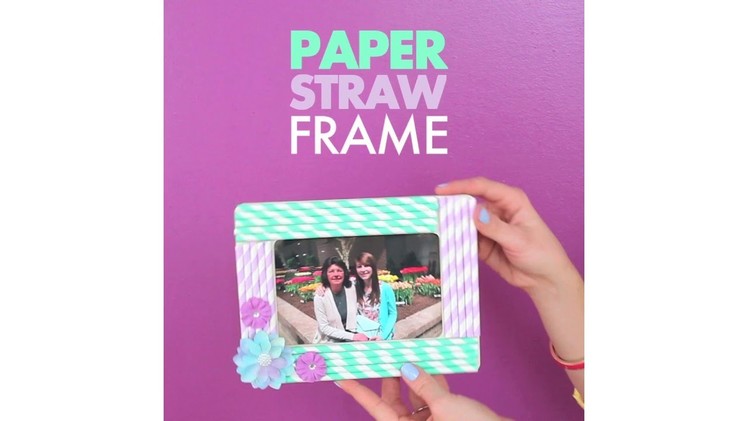 DIY Paper Straw Frame