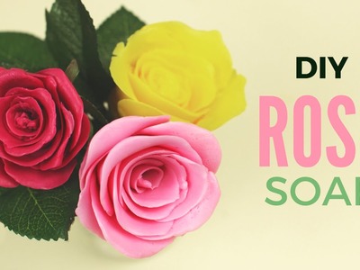DIY: Rose Soap without using a Mold | How to make Rose shaped Soap without a mold!