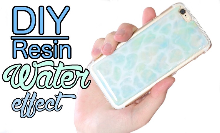 DIY SIMPLE Resin Water Effect Phone Case Tutorial ft. DaCraftyLilNinja
