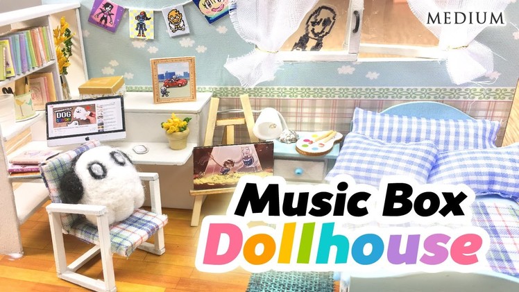 DIY Undertale Toy Dollhouse - Cute Miniature Room With Music Box and Lights!!