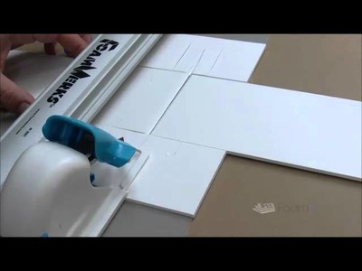 Foam board House Plan display mounting using printed foam b