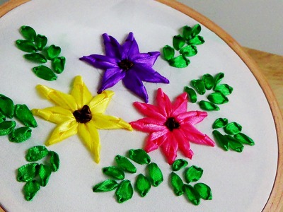 Hand Embroidery: Ribbon Flower Embroidery