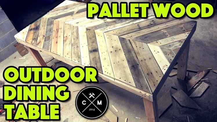 How To Build An Outdoor Dining Table From Pallet Wood DIY