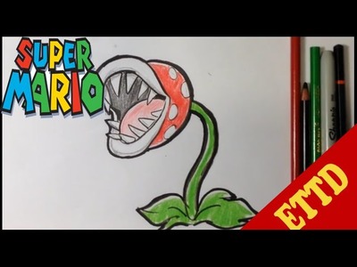 How to Draw a Piranha from Mario Bros - Easy Things to Draw