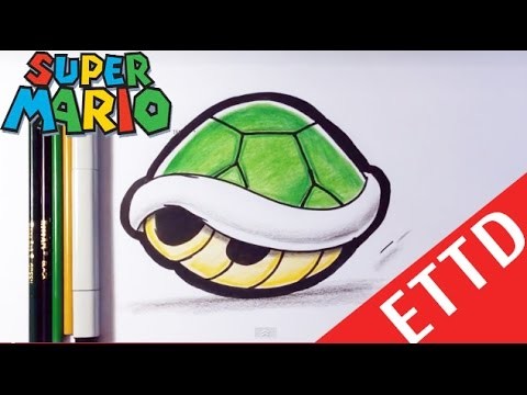 How to Draw a Shell from Mario Bros - Easy Things To Draw