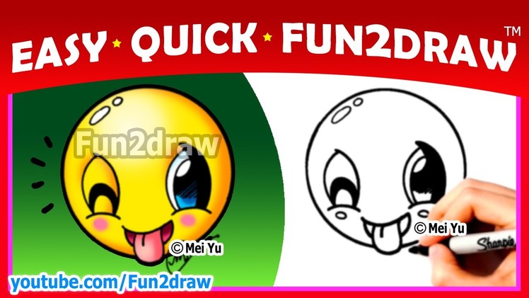 How to Draw An Emoji Easy + Cute - Fun2draw