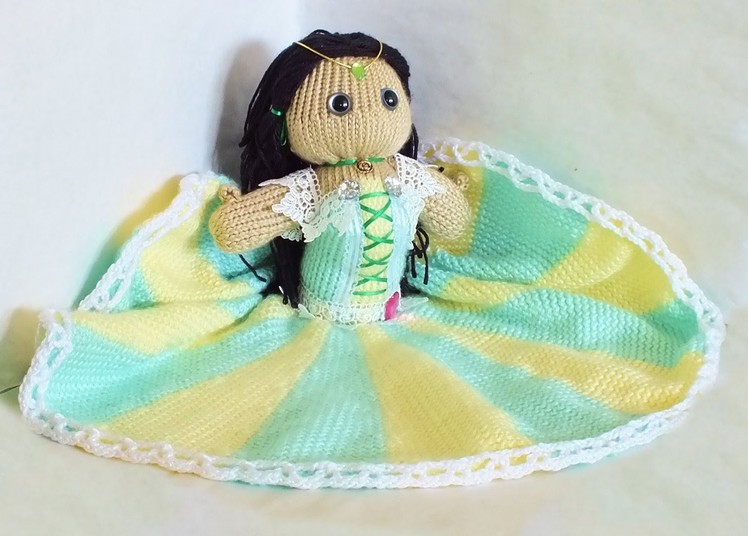 How to Loom Knit Princess Doll Blanket Part 2