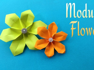 How to make a easy paper "Modular Flower" for Mother's Day - Origami Tutorial