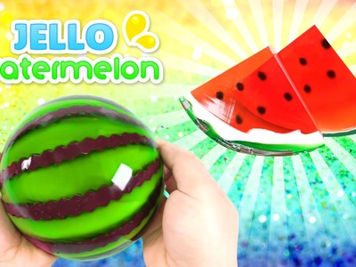 How to Make a Jello Watermelon !! GUMMY JELLO WATERMELON SLICES - MonsterKids