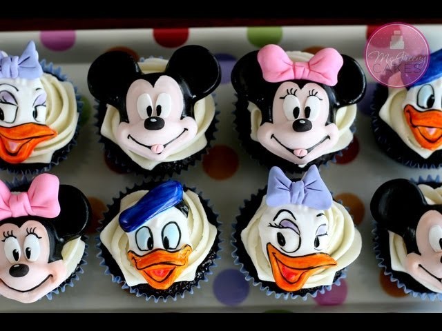 How to Make Mickey & Minnie Cupcake Toppers; McGreevy Cakes