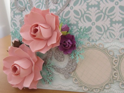 HOW TO MAKE PAPER FLOWER FOR HANDMADE CARD DECORATION